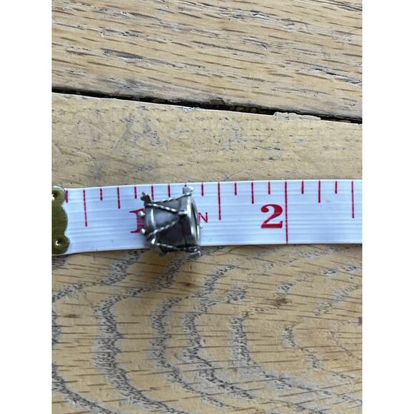 925 Sterling Silver Vintage Real Mother-of-Pearl Drum Charm Pendant Double Sided - Picture 11 of 11